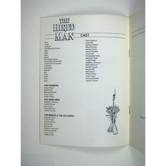 Hired Man Program Andrew Lloyd Webber Melvyn Bragg Goodall Astoria Theatre 1984 - Picture 6 of 8
